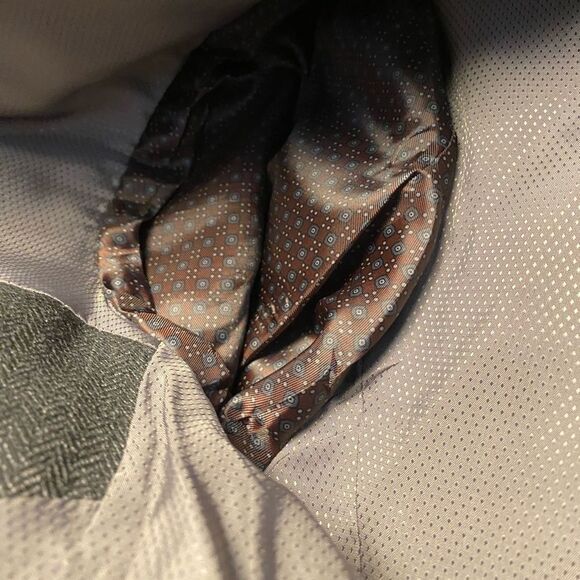 Michael Kors Gray Herringbone Suit Jacket Blazer Sport Coat - Picture 9 of 13